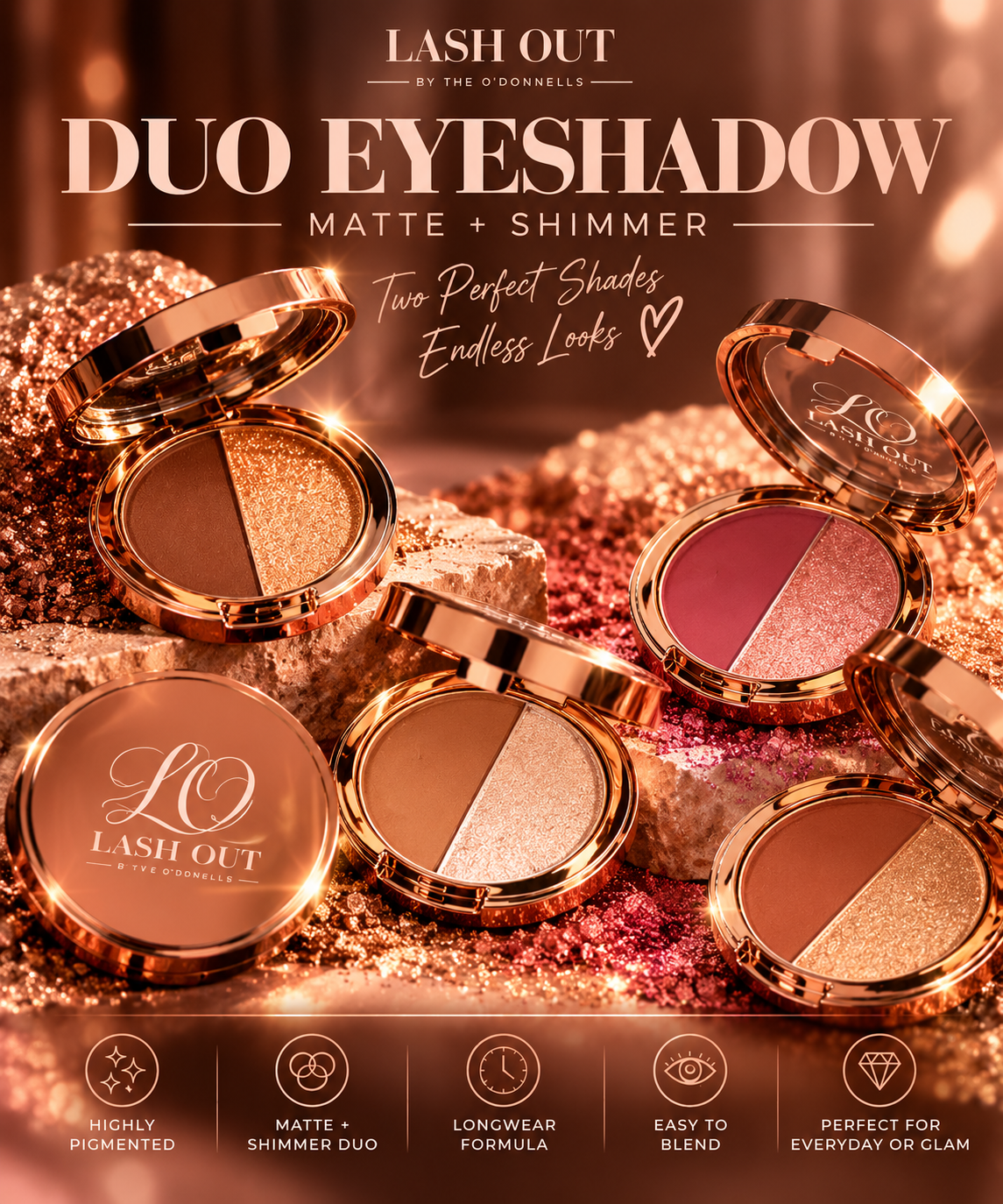Lash Out Duo Eyeshadow – Matte + Shimmer