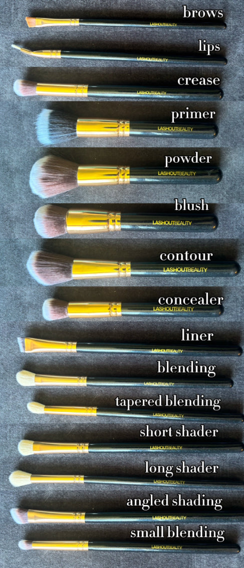 15 pcs makeup brush set