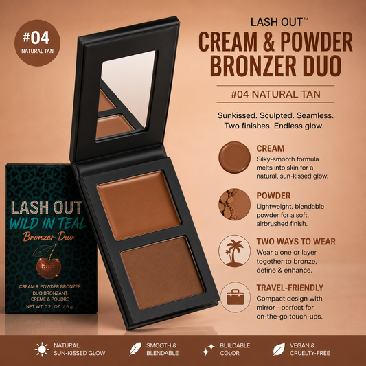 Cream & powder bronzer duo
