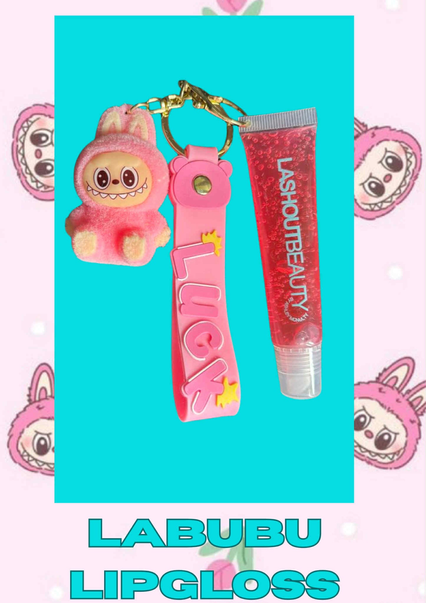 Labubu keyring & Lipgloss