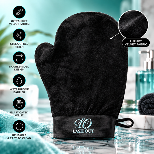 Lash Out Luxury Velvet Tanning Mitt | Streak-Free Self Tan Applicator