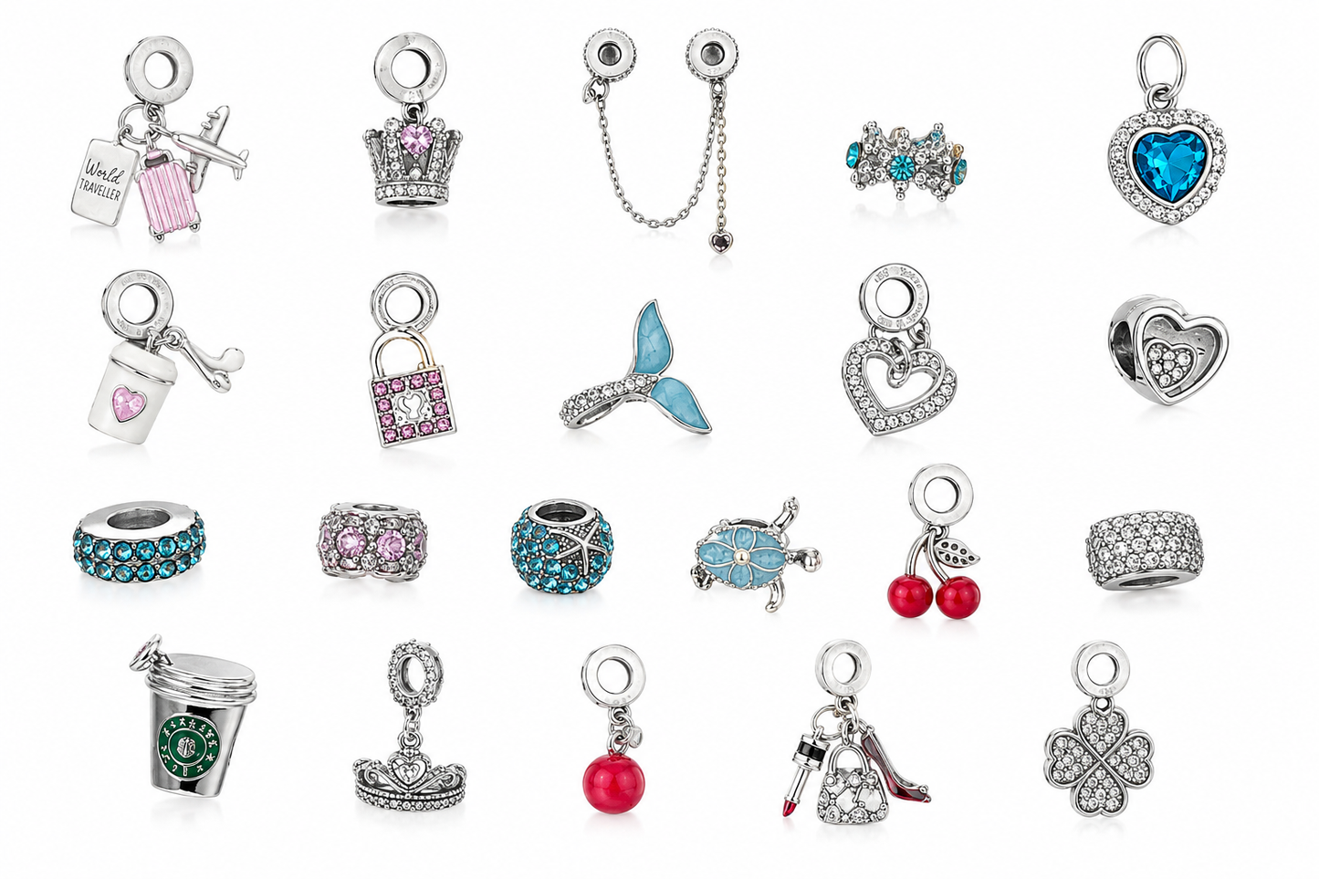 Lash Out Sterling Silver Charm Collection