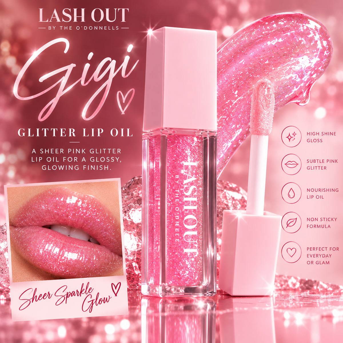 Lash Out Glitter Lip Oil