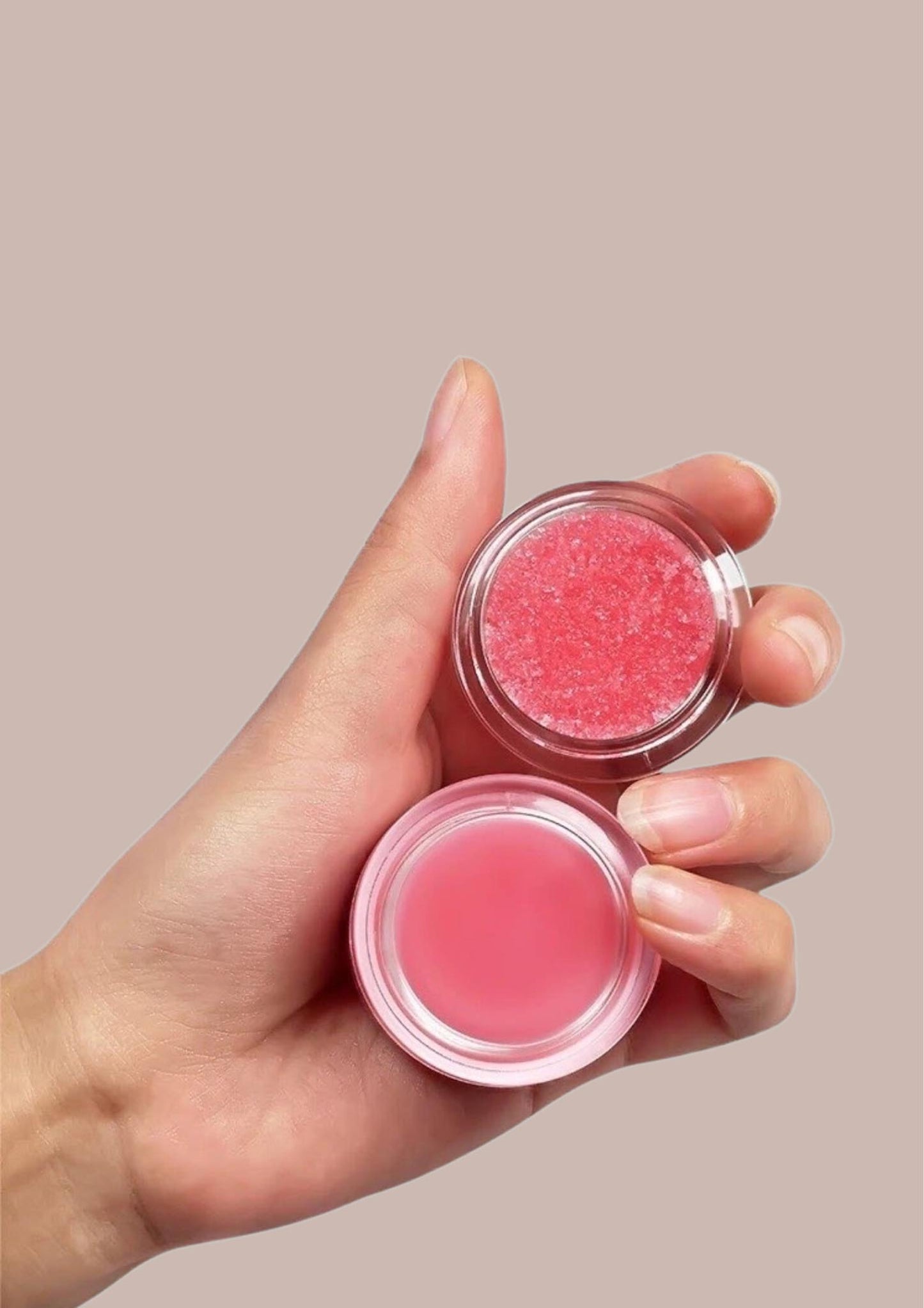 Lip balm/scrub duo