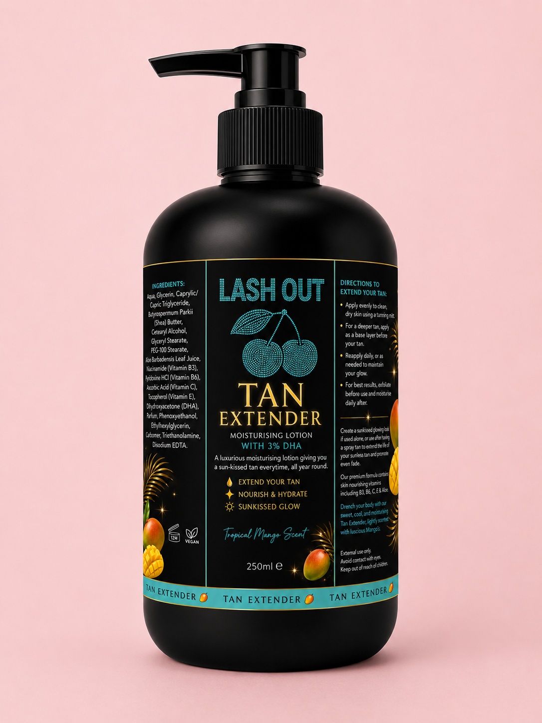 Lash Out Tan Extender Moisturising Lotion (250ml)